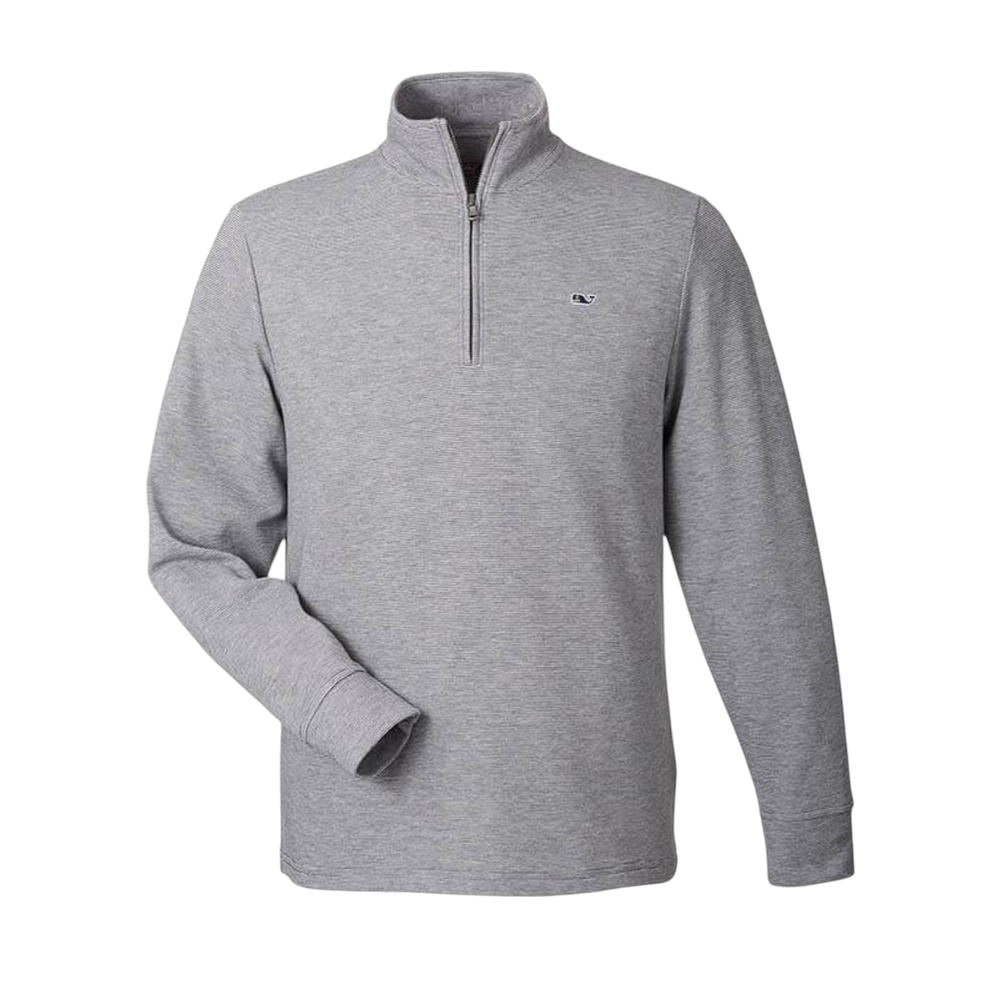 Vineyard Vines Men's Gray Saltwater Quarter Zip Pullover Size XL